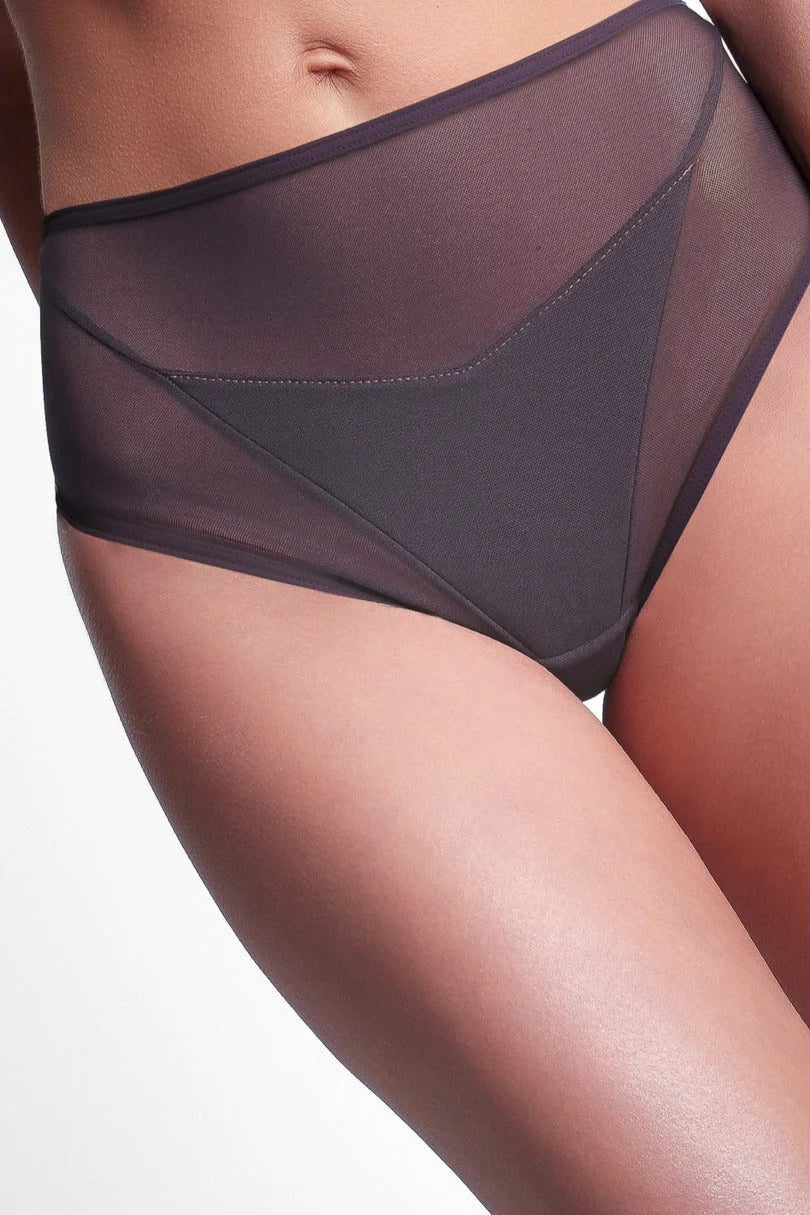 Chocolate gold - 2268 - slip donna classici in mesh marrone