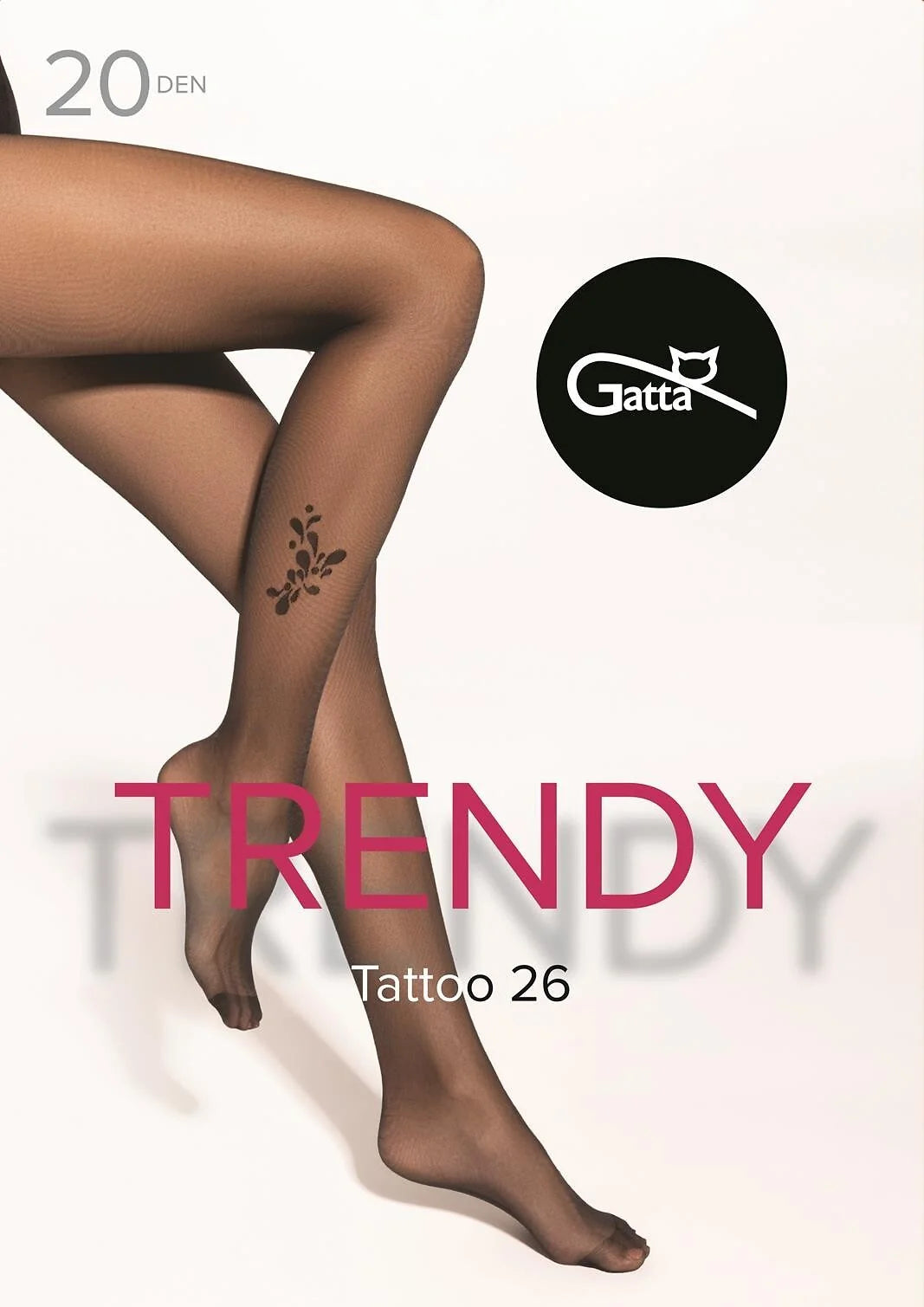 Collant 20 den effetto tatuaggio - trendy tattoo 26