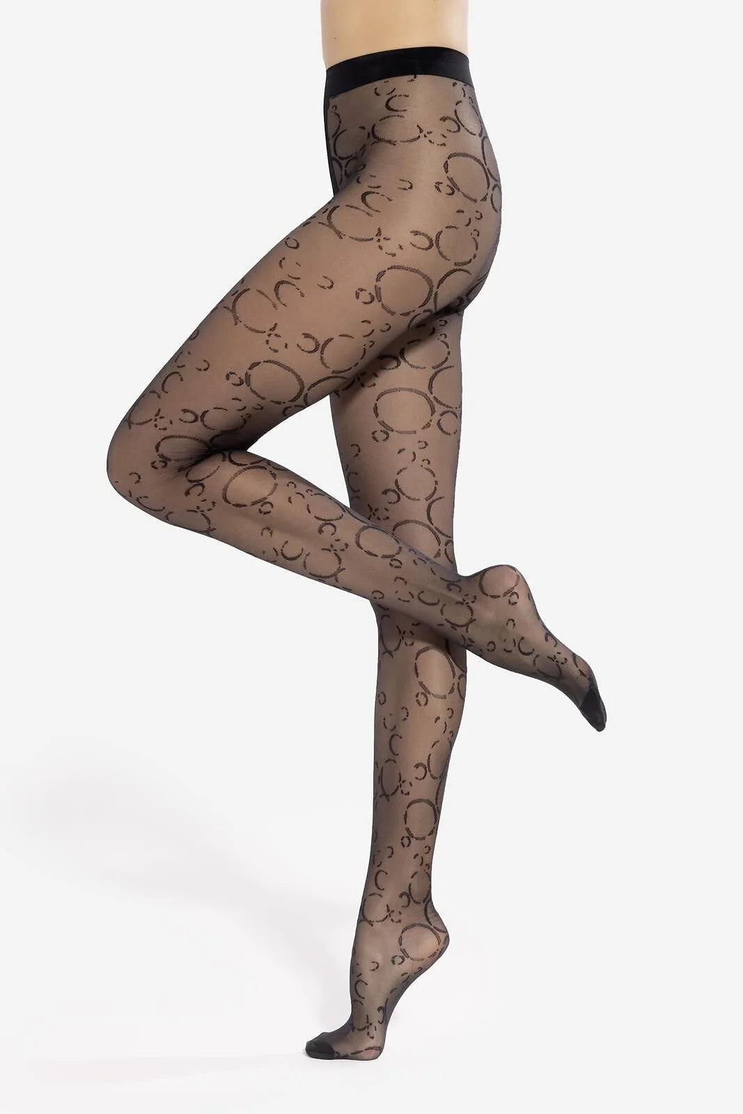 Collant 20 den lavorato - trendy frigga - 01
