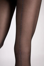 Collant opachi a fantasia con lurex (tutto nudo) righa - 20