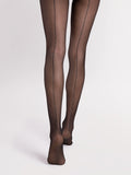 Collant opachi a fantasia con lurex (tutto nudo) righa - 20