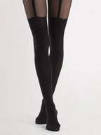 Collant sensuali effetto finta autoreggente - 40 den | milla