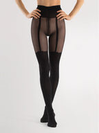 Collant sensuali effetto finta autoreggente - 40 den | milla
