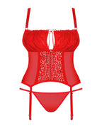 Corsetto in pizzo con perizoma abbinato | blossmina