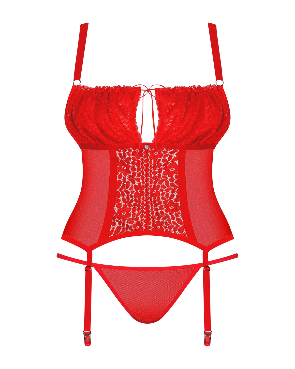 Corsetto in pizzo con perizoma abbinato | blossmina