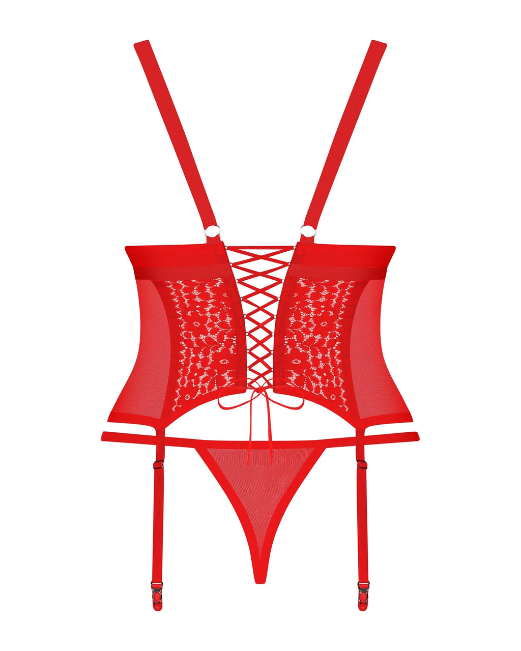 Corsetto in pizzo con perizoma abbinato | blossmina