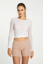 (cotton mood) slip bermuda shorts in cotone elasticizzato