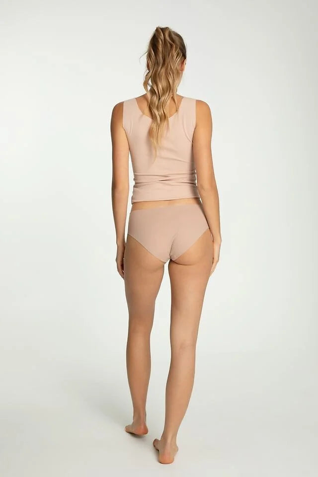 (cotton mood) slip midi da donna in cotone senza cuciture