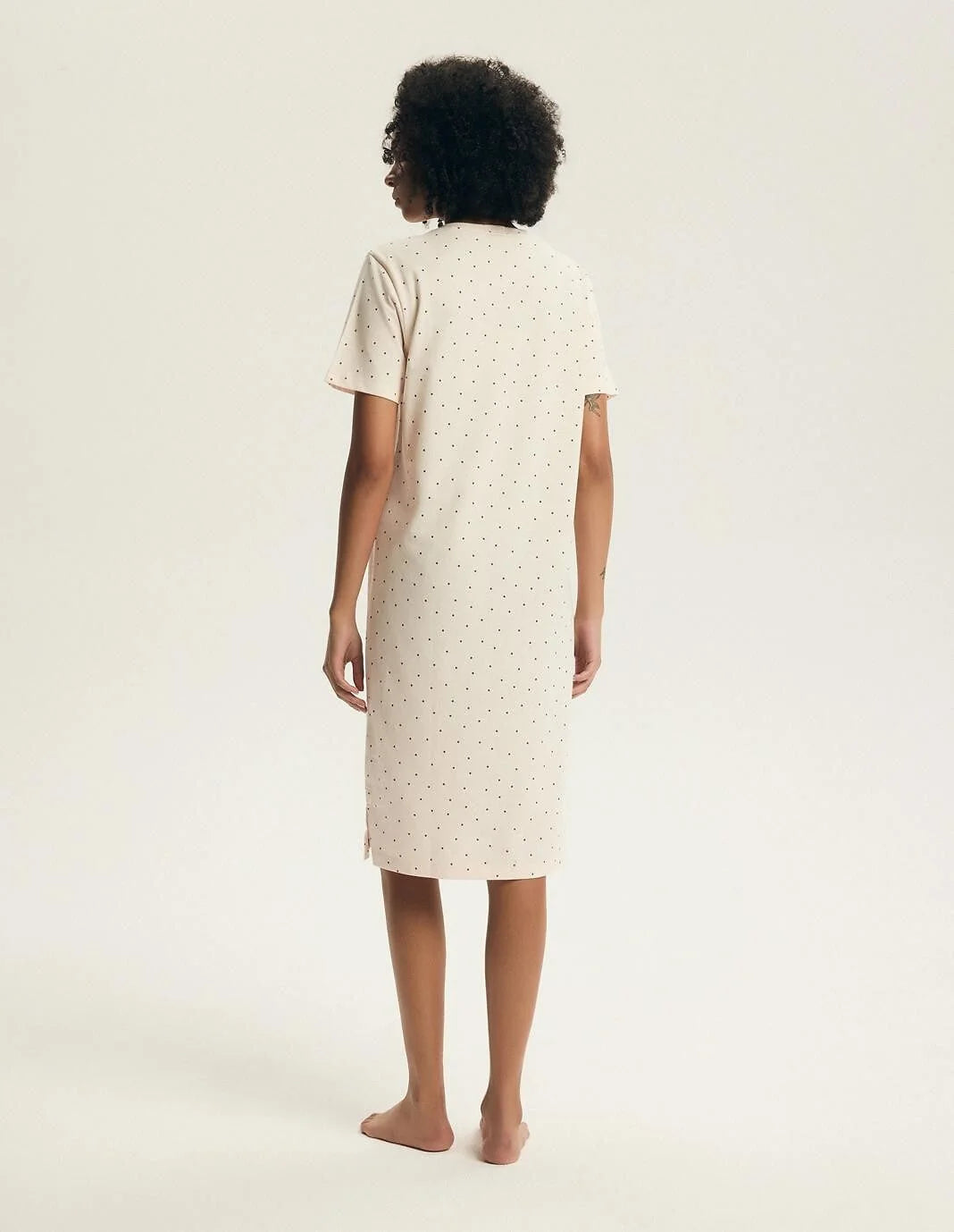 Evika - camicia da notte in cotone con stampa fragole