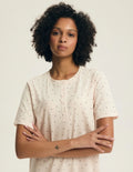 Evika - camicia da notte donna in cotone con stampa fragole
