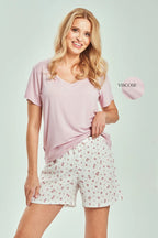 3514 - felicia - pigiama estivo donna – t-shirt in viscosa