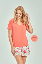 3514 - felicia - pigiama estivo donna – t-shirt in viscosa