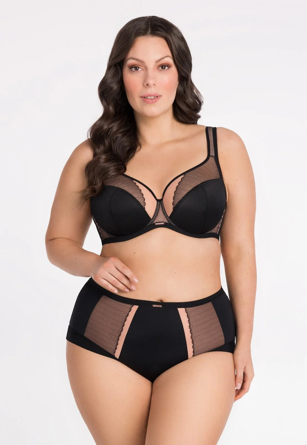 Luisse lux - k442/1 - nero - slip da donna a vita alta