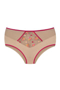 Flora - slip donna in tulle con ricamo floreale