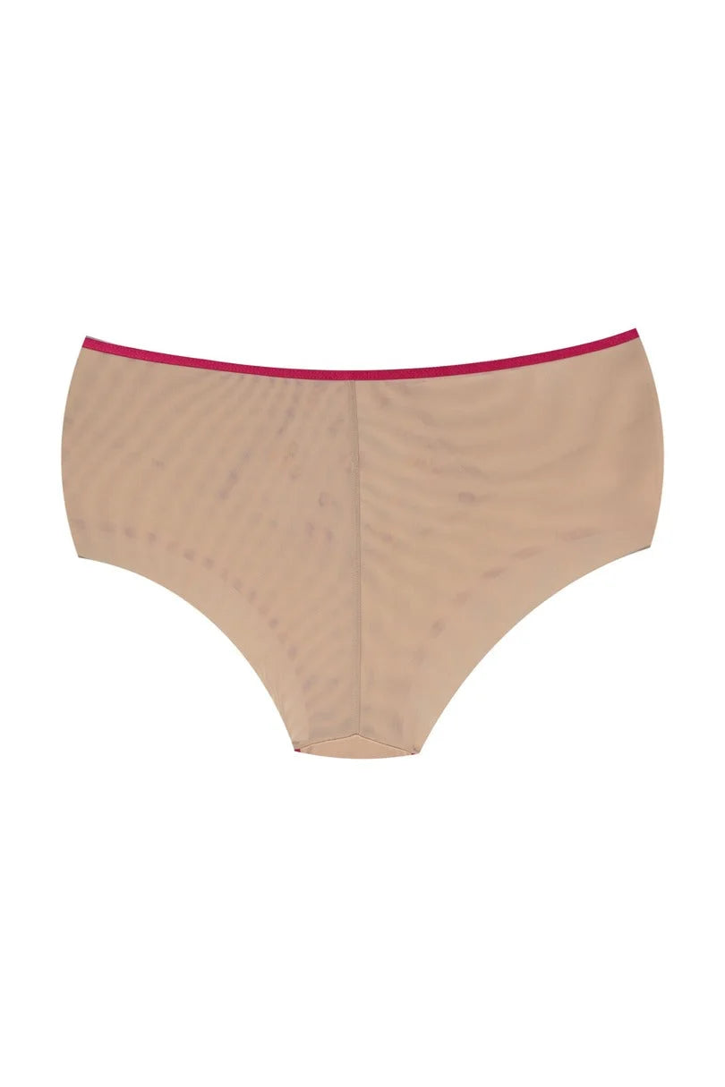 Flora - slip donna in tulle con ricamo floreale