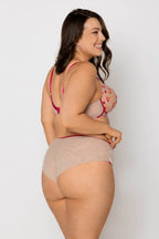 Flora - slip donna in tulle con ricamo floreale