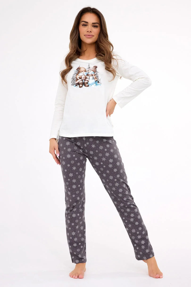 Friends | pigiama da donna in cotone con pantaloni fantasia