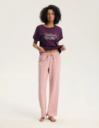 Galla - 45445 - pigiama da donna in puro cotone con t-shirt
