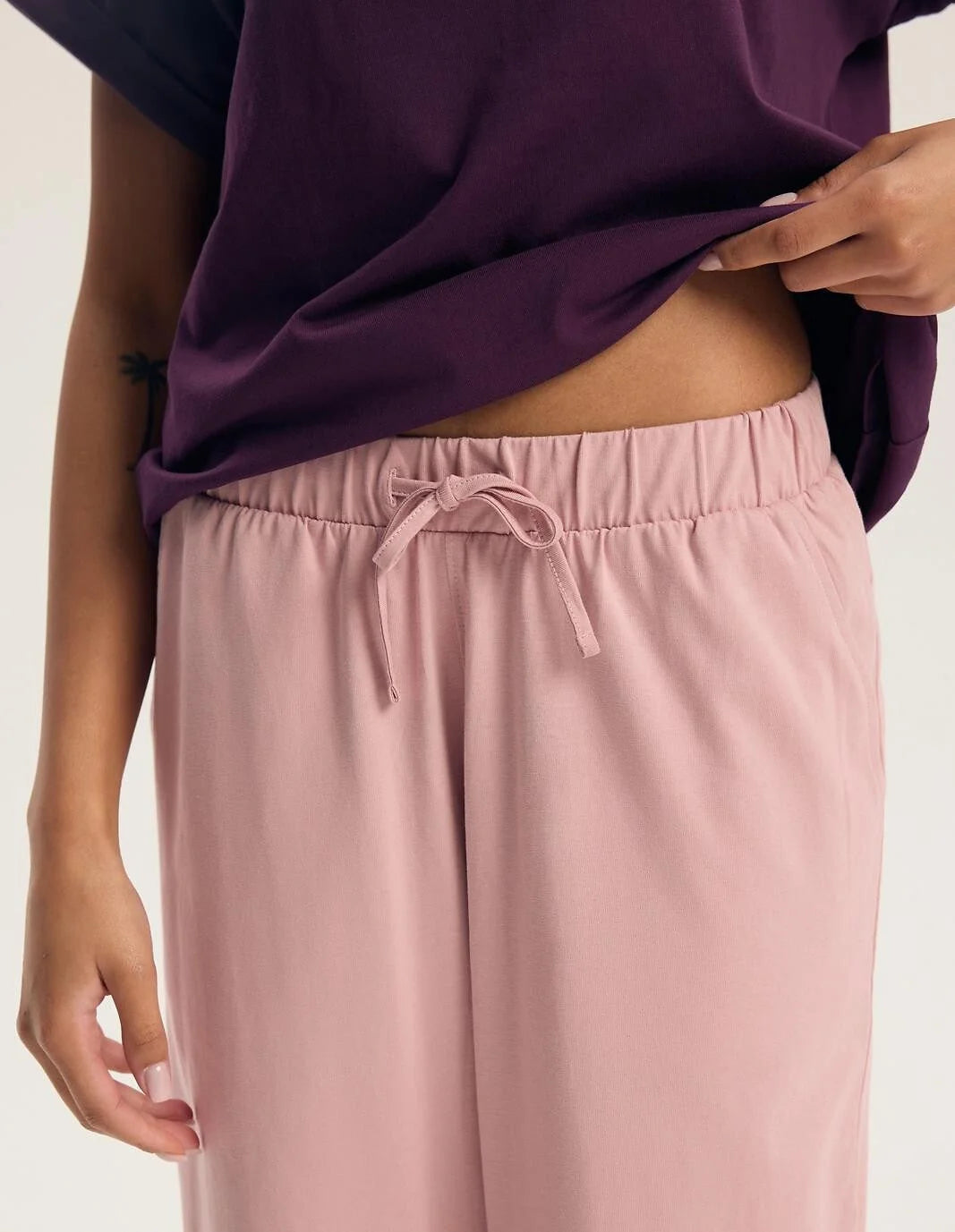 Galla - 45445 - pigiama da donna in puro cotone con t-shirt