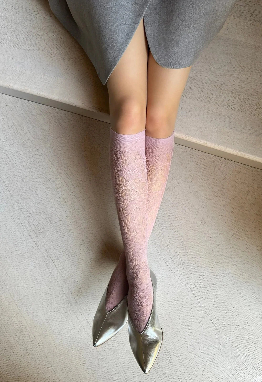 Bellarosa - gambaletti da donna in maglia traforata