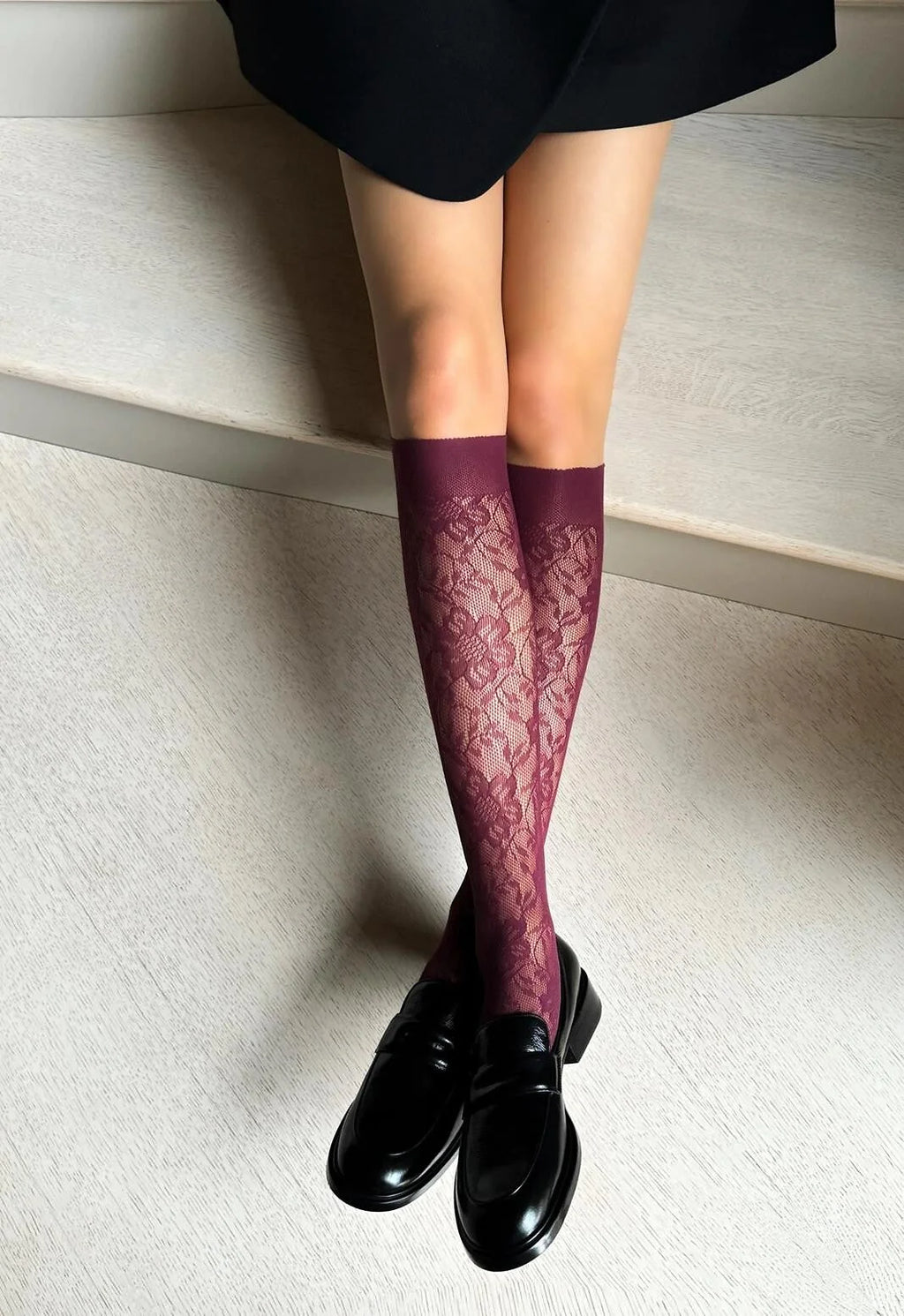 Bellarosa - gambaletti da donna in maglia traforata