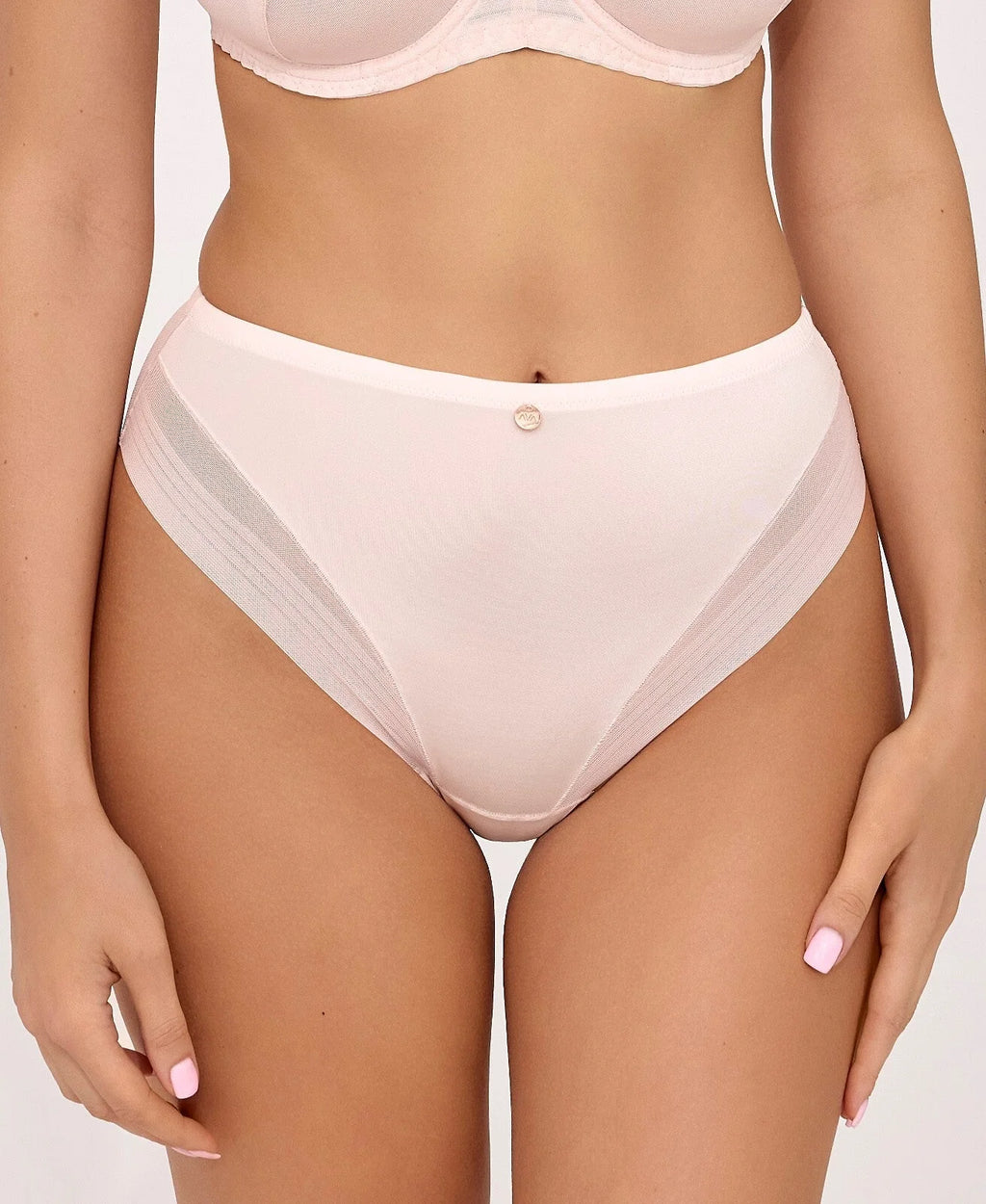 Greta - 2231 - slip classici black mesh – mix di microfibra