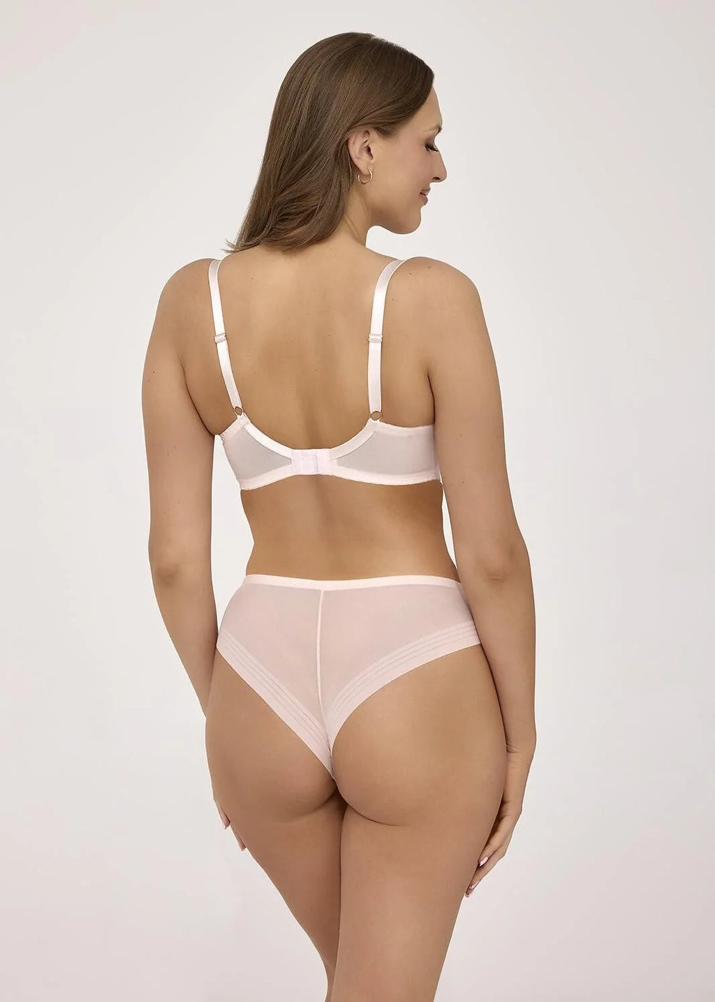 Greta - 2231/b - slip donna brasiliano black mesh – taglio