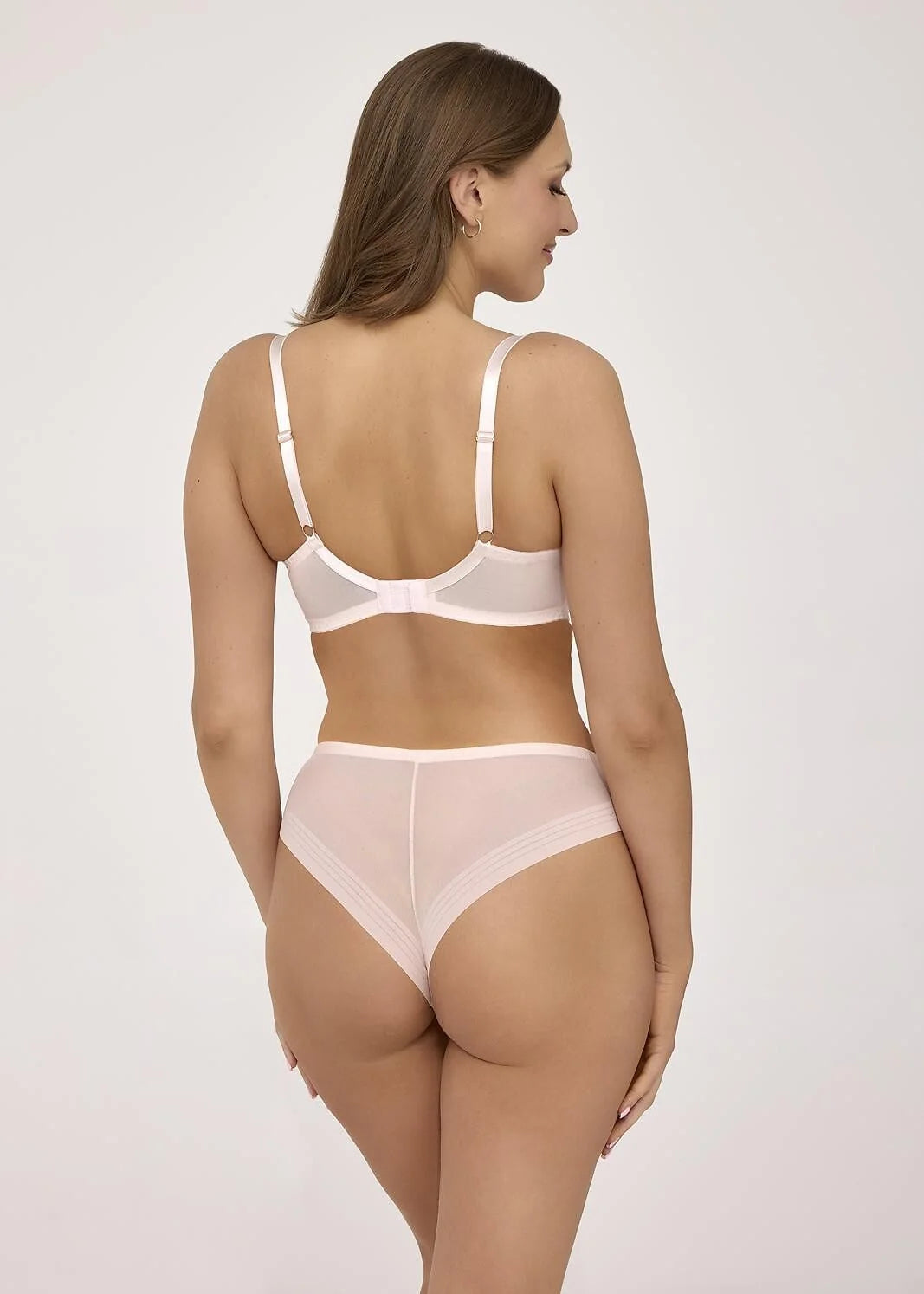 Greta - 2231/b - slip donna brasiliano black mesh – taglio