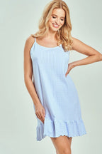 3524 - helena - camicia da notte in 100% cotone con stampa