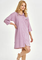 3436 - joliee - camicia in cotone a quadri con stampa