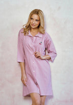 3436 - joliee - camicia in cotone a quadri con stampa