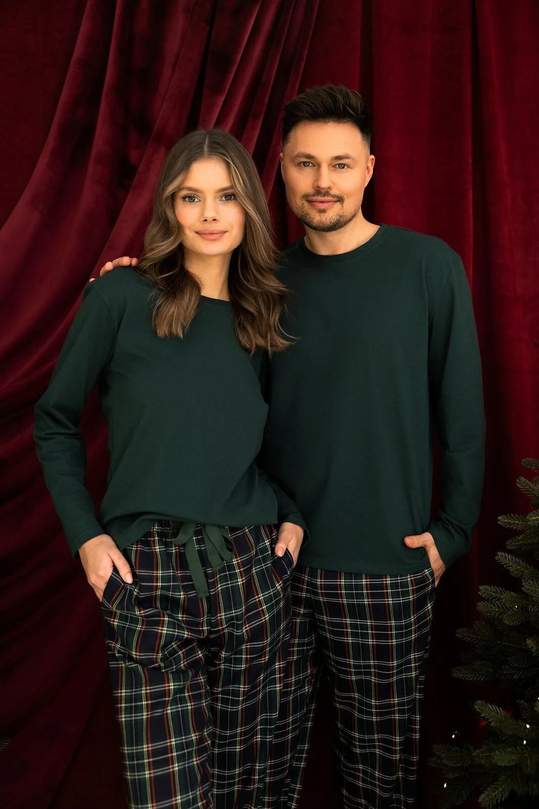 Josie - pigiama da donna in cotone con pantaloni flanella
