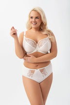 Evia - k938 - ecru - slip donna in microfibra coprente