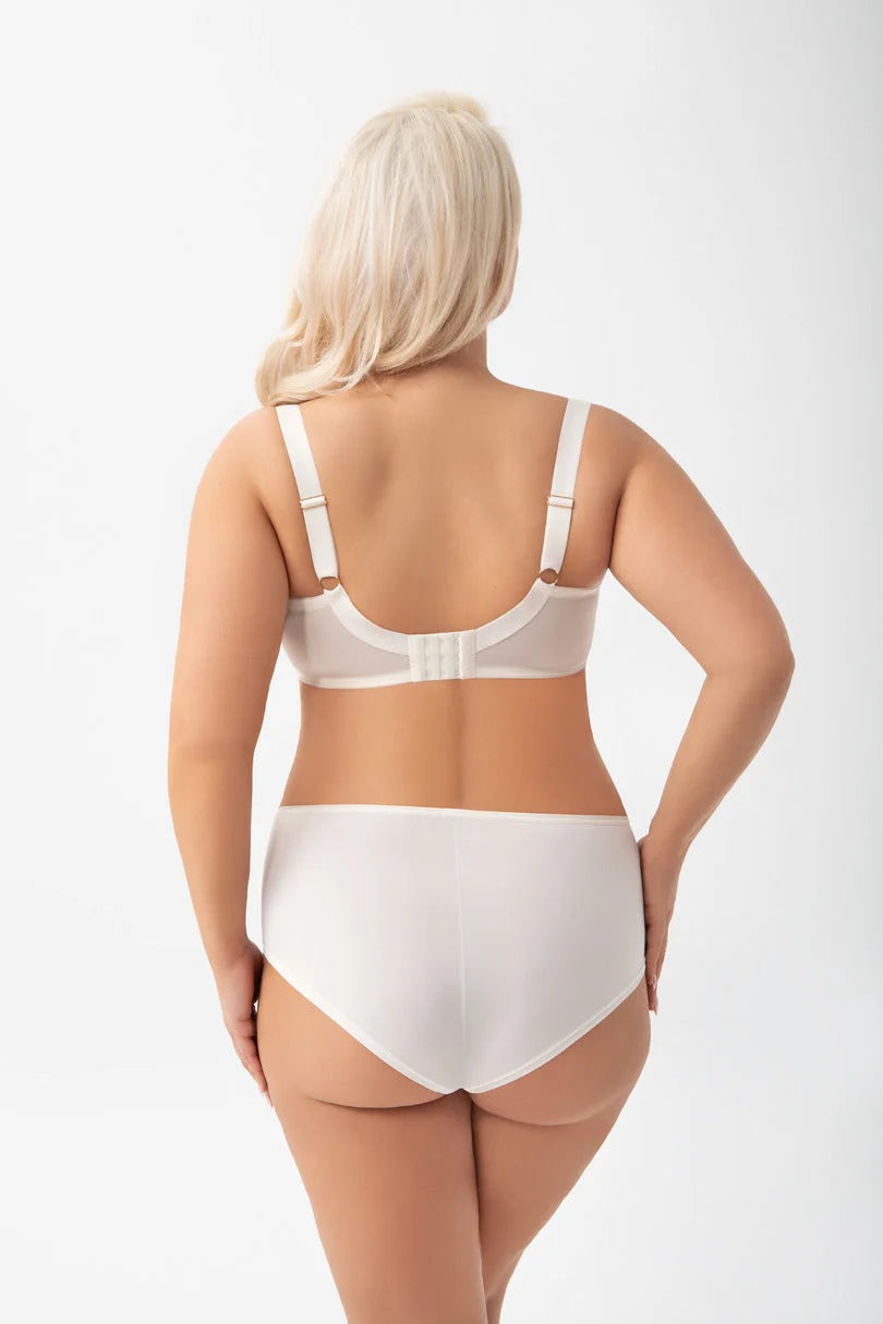 Evia - k938 - ecru - slip donna in microfibra coprente