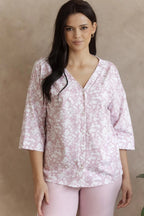 3574 - lucinda - pigiama da donna in cotone con romantica