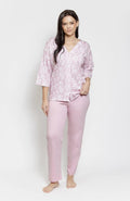 3574 - lucinda - pigiama da donna in cotone con romantica