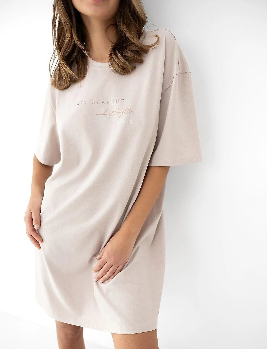 Lyanna - camicia da notte donna oversize con maniche
