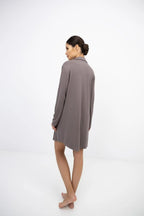 Lyra - camicia da notte donna in viscosa a tinta unita