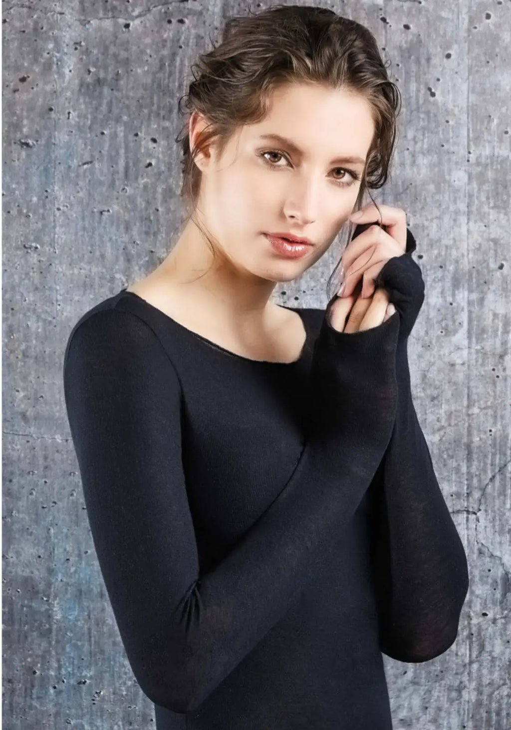 Maglia donna girocollo in cashmere ultralight - 1412