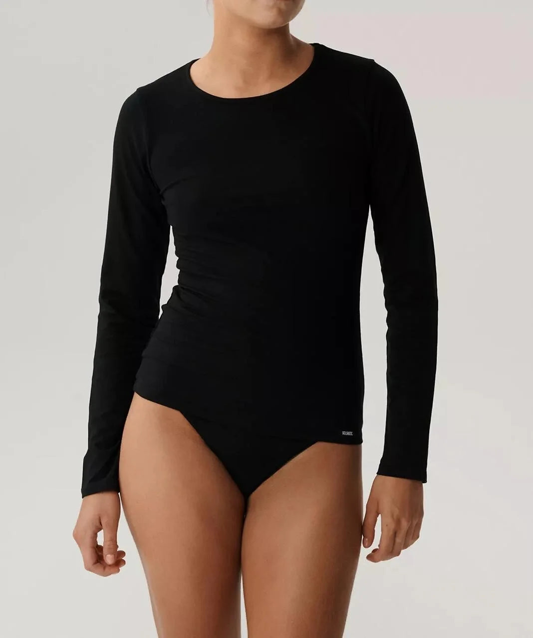 Blv-200 - maglia donna manica lunga in cotone elasticizzato