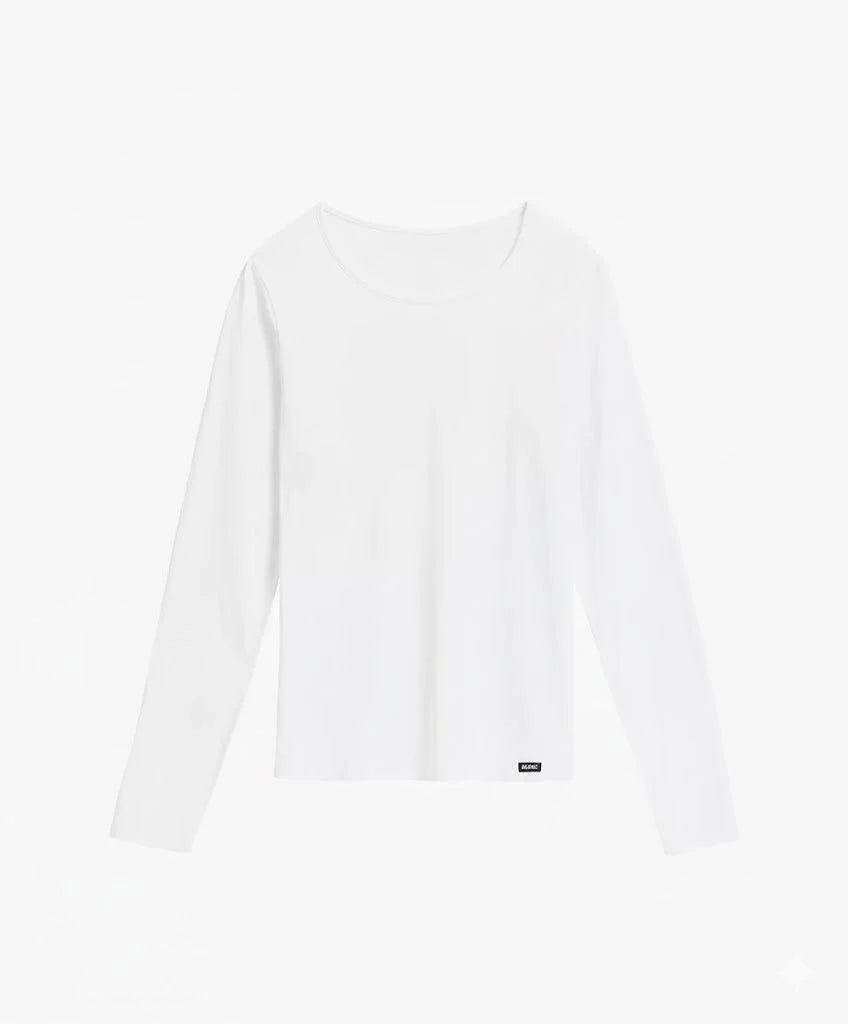 Blv-200 - maglia donna manica lunga in cotone elasticizzato