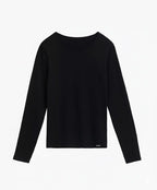 Blv-200 - maglia donna manica lunga in cotone elasticizzato
