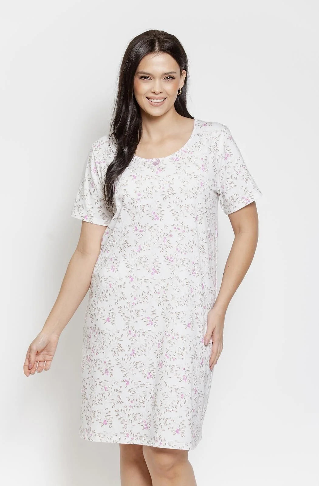 3543 - mariella - camicia da notte in 100% cotone