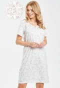 3543 - mariella - camicia da notte in 100% cotone