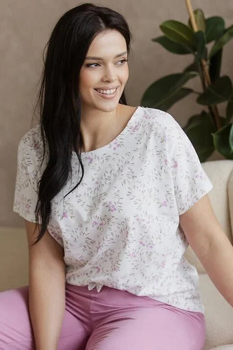 3542 - mariella - pigiama da donna in cotone e viscosa