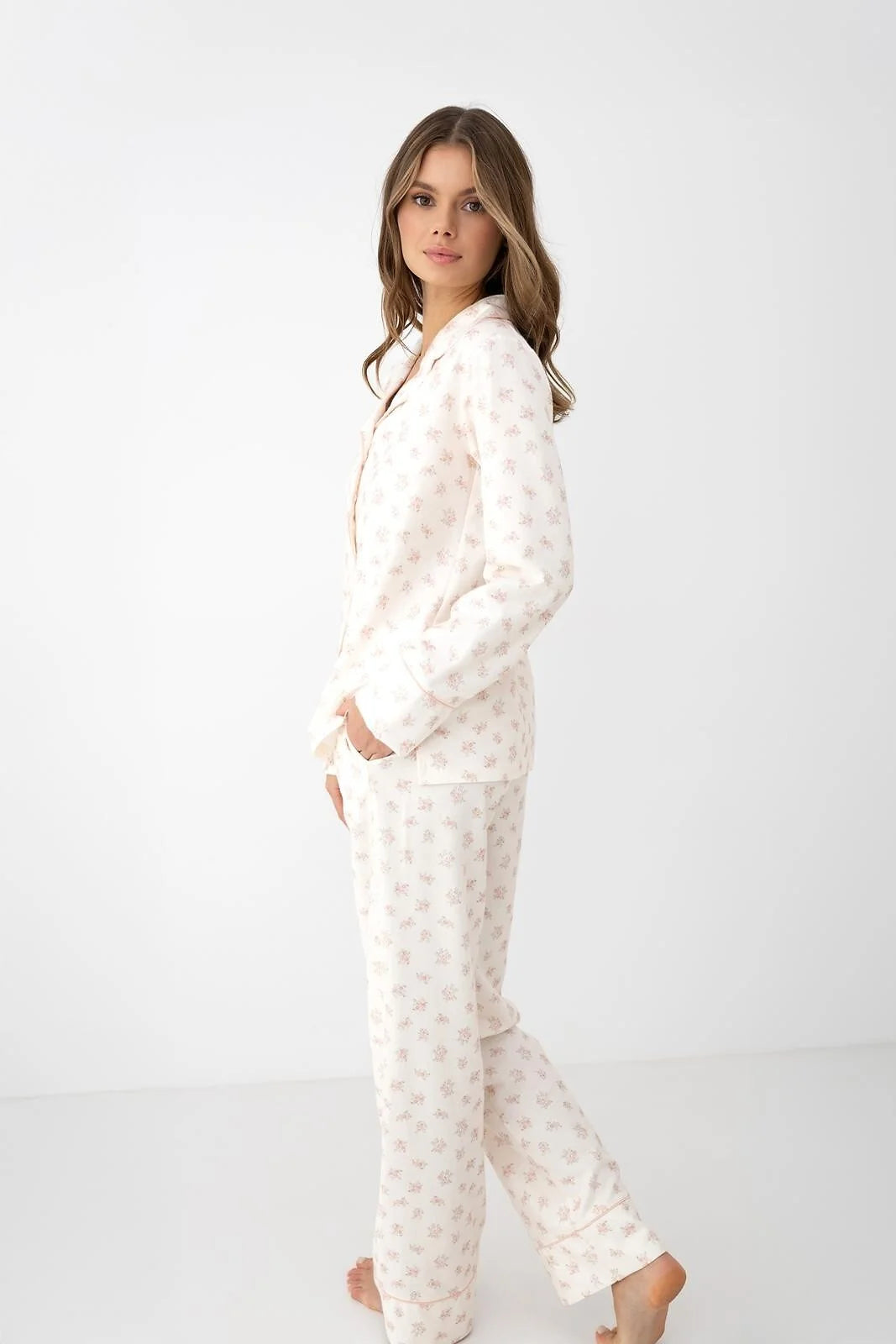 Marielle - pigiama da donna in viscosa e cotone a micro