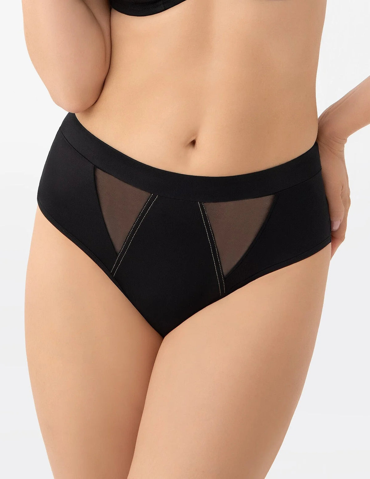 Marisa - b005 - slip brasiliano donna in microfibra – vita