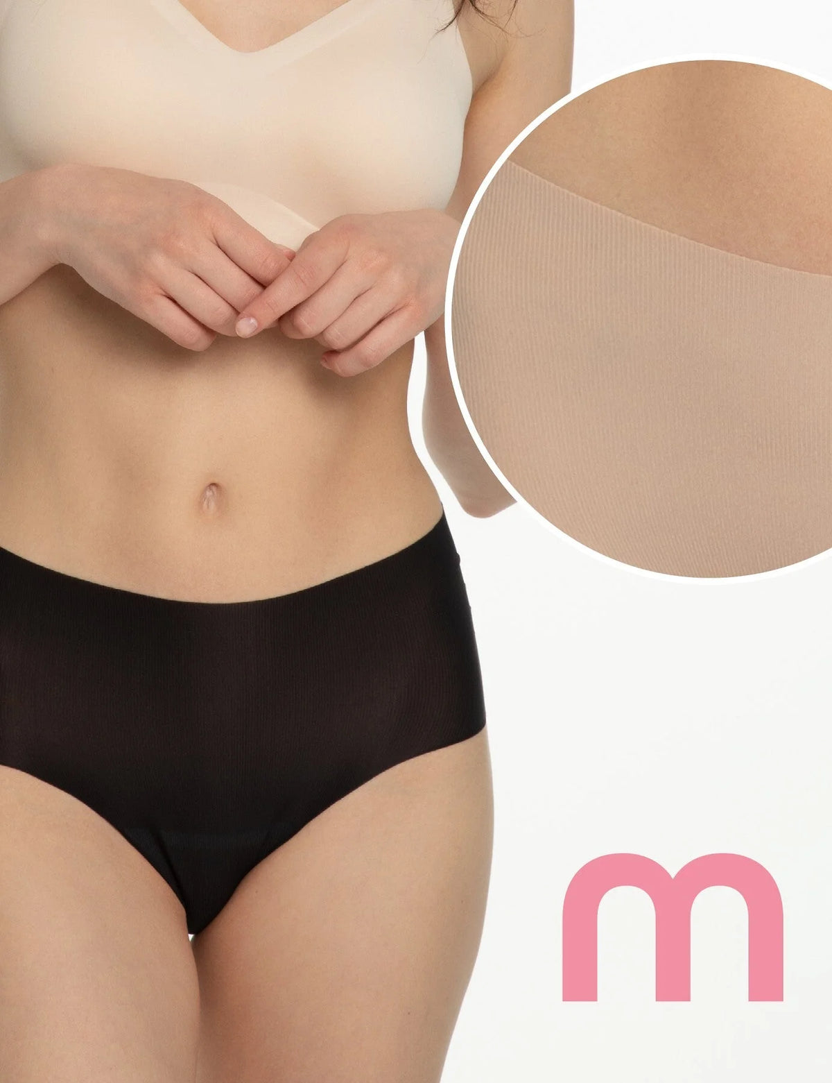 Mousse maxi - slip da donna a vita alta in microfibra