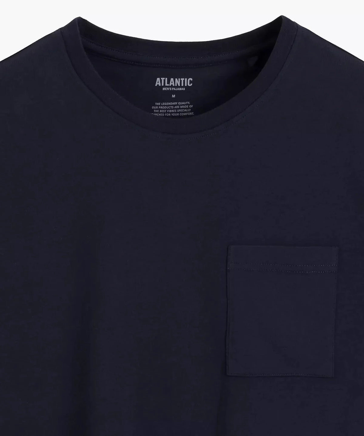 Nmp-402 - blu - pigiama corto da uomo – morbidezza ’peach