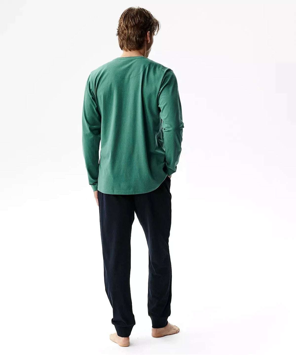 Nmp-410 - pigiama lungo uomo puro cotone